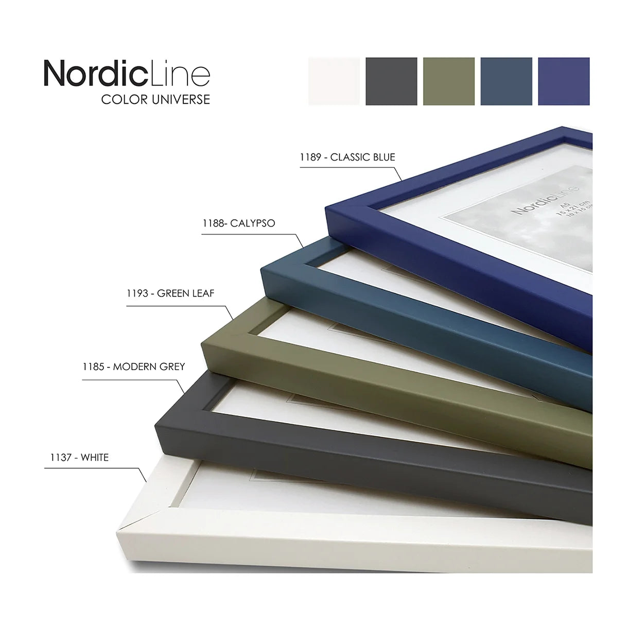 INCADO Κορνίζα Κορνίζα Nordic Line Slim  Modern Safety PLΜαύρο Ξύλο Ακ. Γυαλί 50x70 cm INCADO