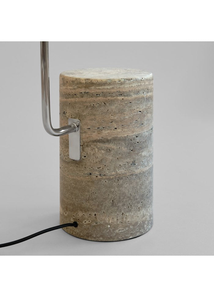 Φωτιστικό Δαπέδου Moon - Silver Τραβερτίνη/Σίδερο/ Χρωμέ H188 x W65 x L63 cm 101 COPENHAGEN