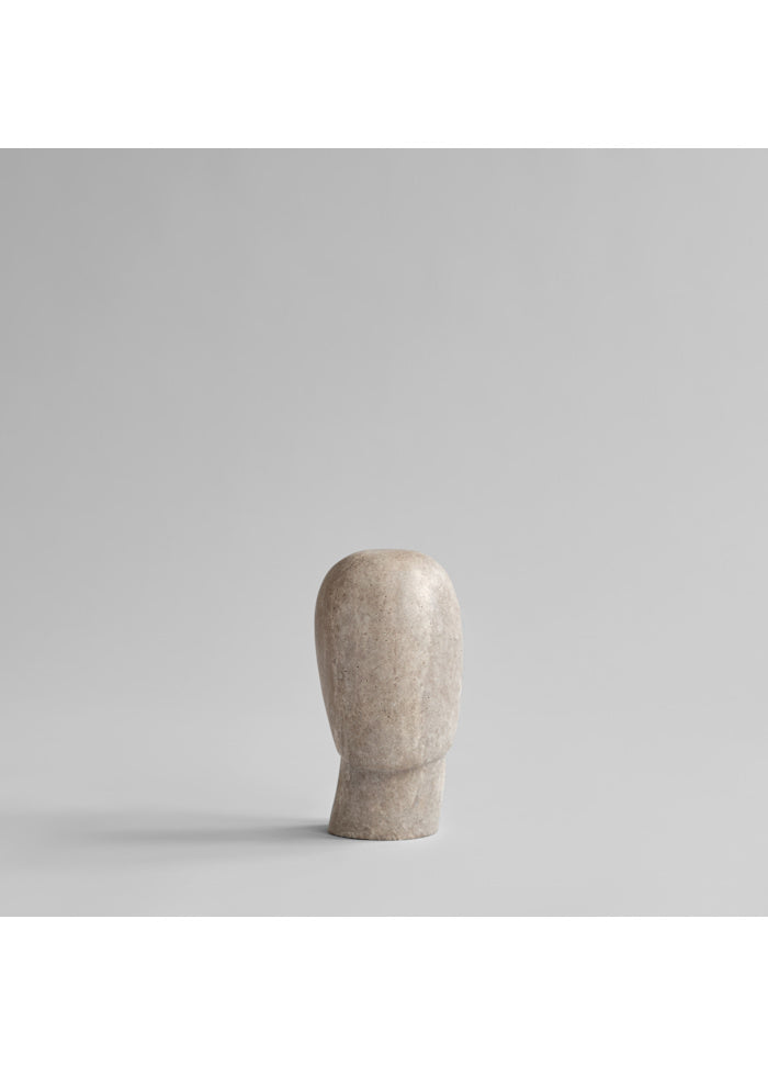 ead Sculpture, Mini - Silver Travertine Η25xL14xW16cm 101 COPENHAGEN