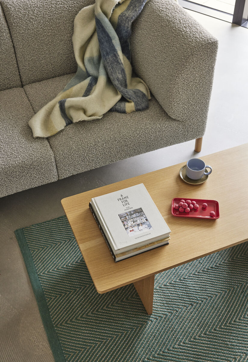 Καναπές 2 Ατόμων Moment Small Γκρι, Natural Oak Wood/Polyester  Hübsch