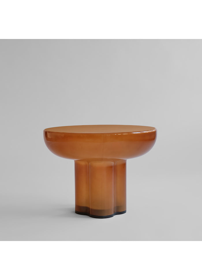 Τραπέζι Crown Table, Low  Caramel Φυσητό Γυαλί Η41x55x55cm, 101 COPENHAGEN
