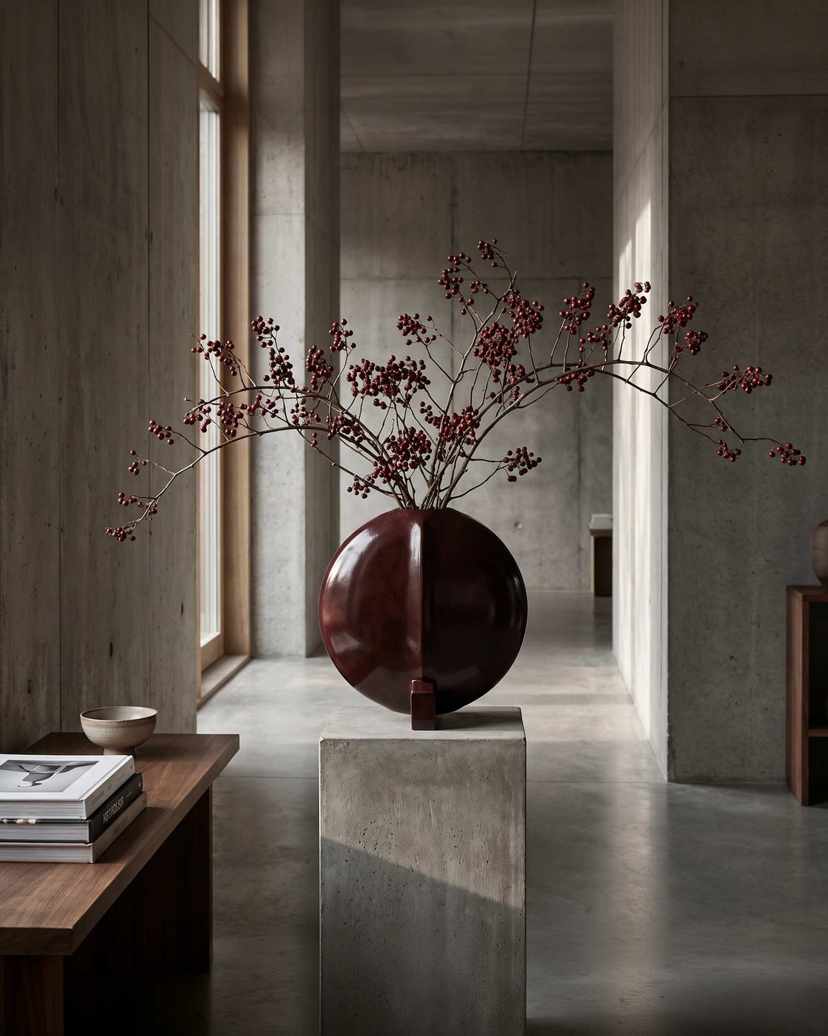 Βάζο Guggenheim Big - Κεραμικό Maroon H45 x W27 x L49 cm 101 COPENHAGEN