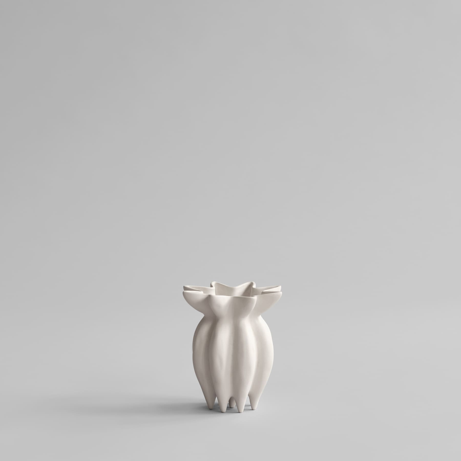 Βάζο Lotus Petit - Κεραμικό Άσπρο Birch H20 x W18 x L18 cm 101 COPENHAGEN
