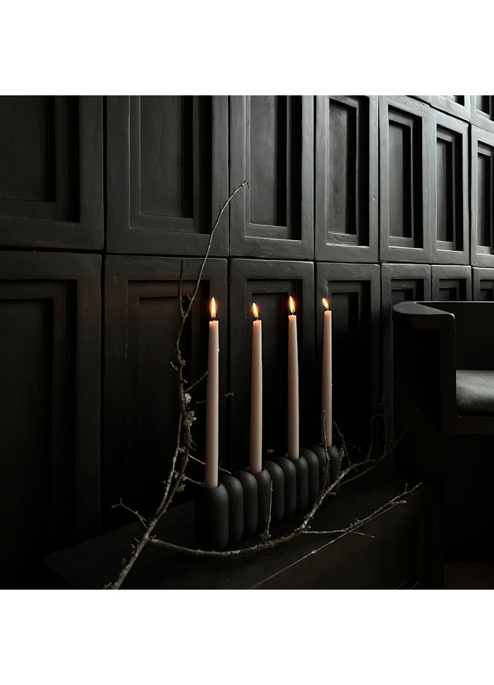 Κηροπήγιο Tube Big Κεραμικό Καφέ/Μαύρο L35xW6xH11cm, 101COPENHAGEN