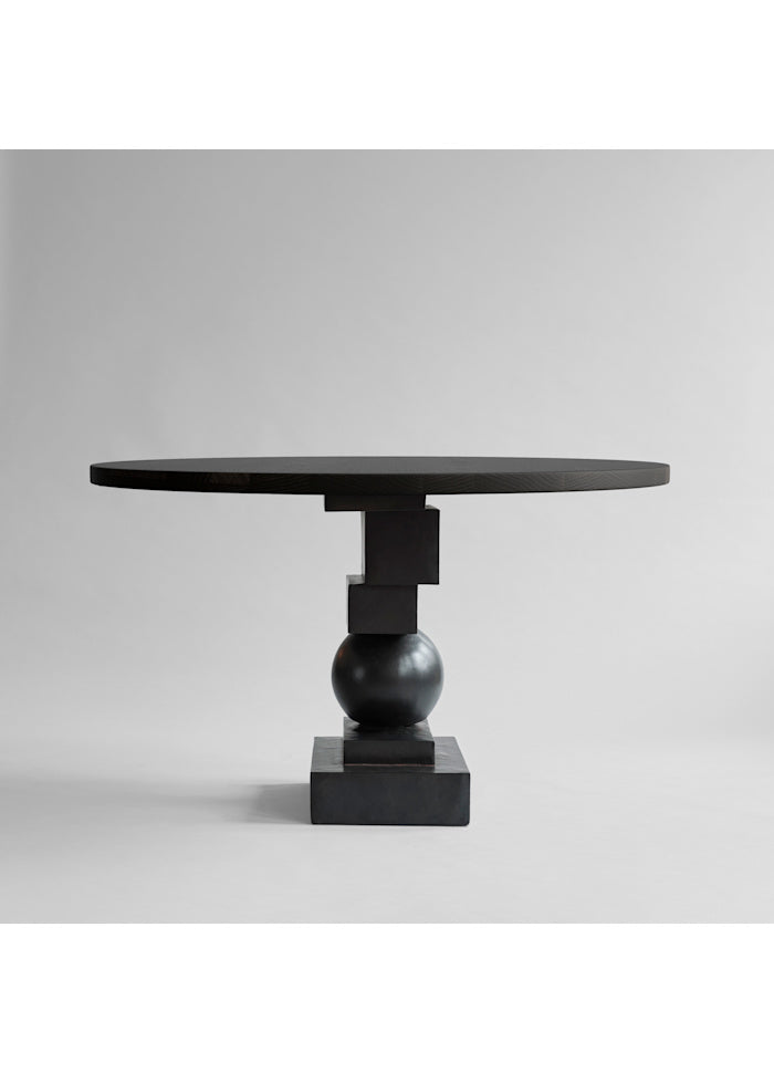 Dining Room Artist Dark Brown Rough Concrete L120xW120xH78 cm 101 COPENHAGEN