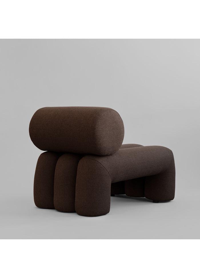 Πολυθρόνα Foku Chair Σκούρο Καφέ L92xW60xH70 cm 101 COPENHAGEN
