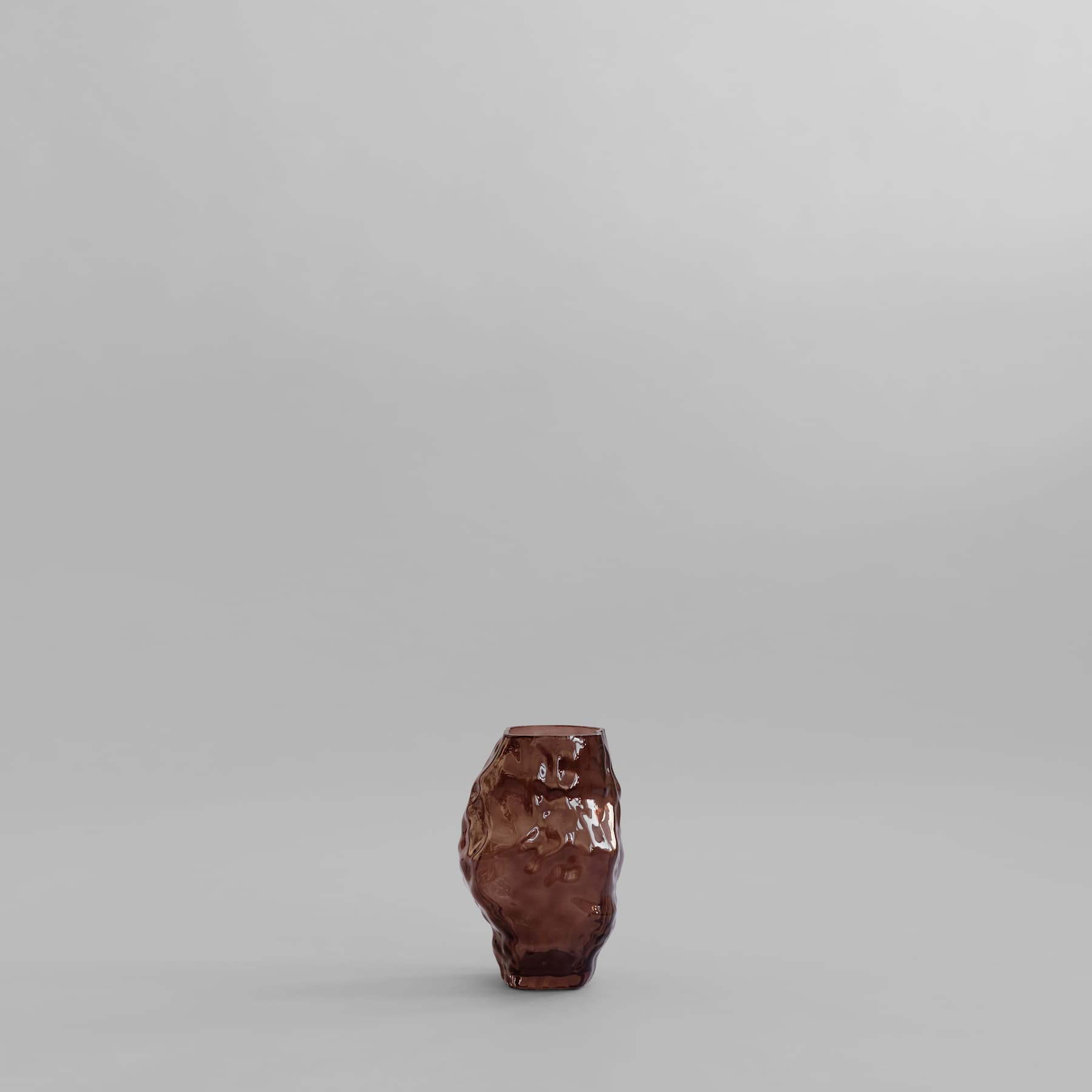 101 COPENHAGEN ΒΑΖΟ Βάζο Katachi Mini / Γυάλινο / Smoked Forest L15 / W13.5 / H22.5 CM 101 COPENHAGEN