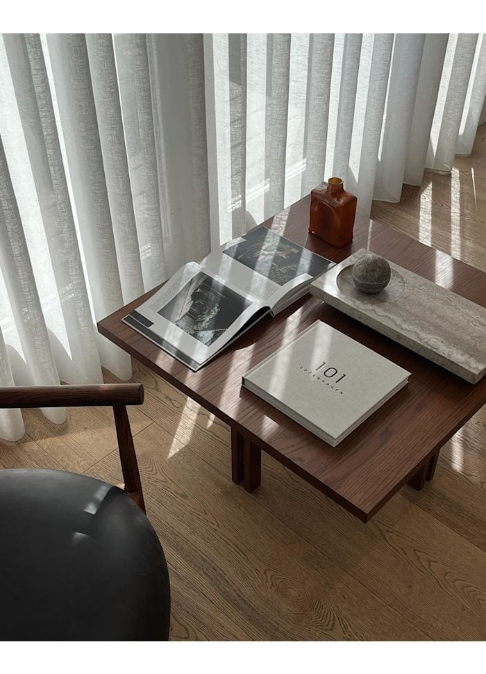 Τραπέζι Plinth Coffee Table, 80x80cm - Classic Brown Oak 101 COPENHAGEN