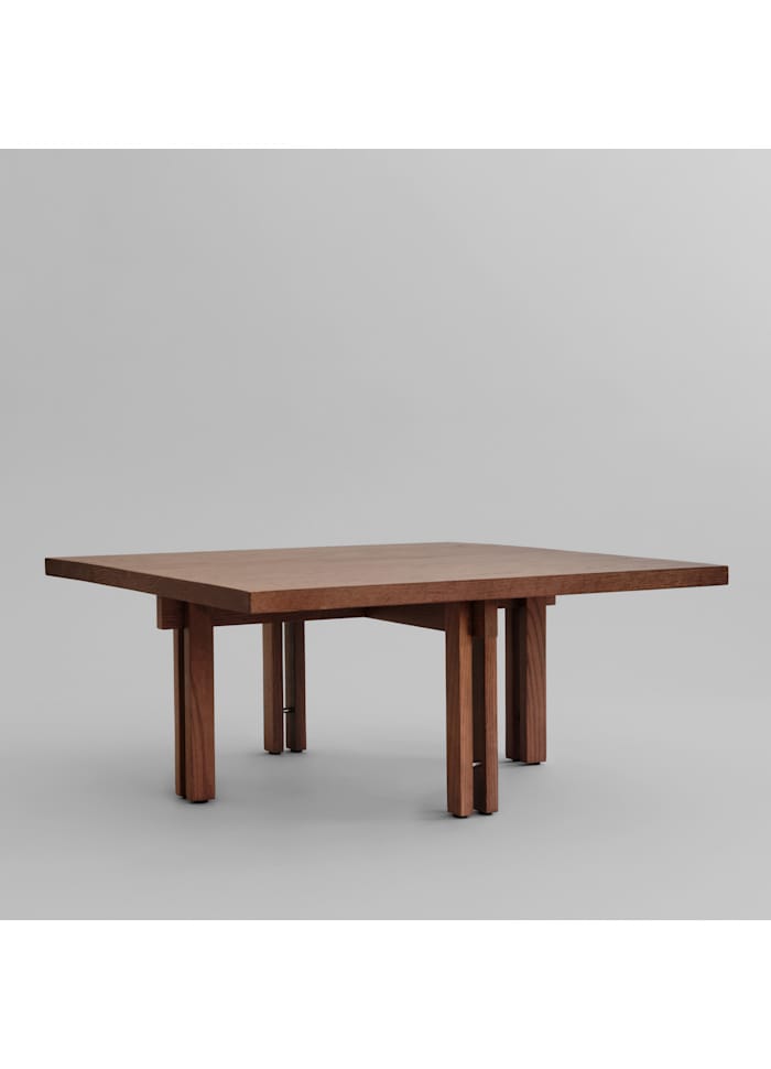 Τραπέζι Plinth Coffee Table, 80x80cm - Classic Brown Oak 101 COPENHAGEN
