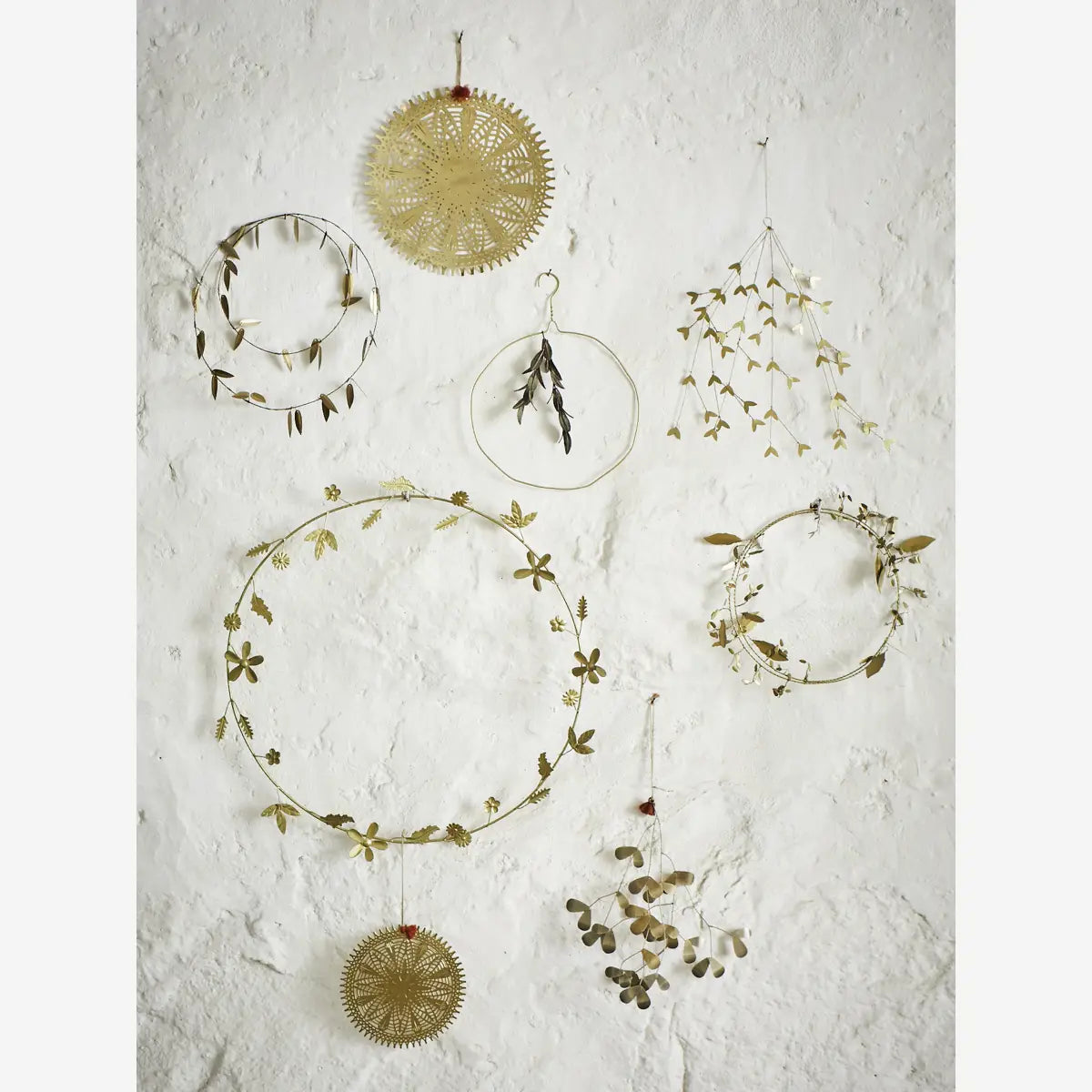 Σιδερένιο Διακοσμητικό Στεφάνι - Brass Ø35 cm MADAM STOLTZ