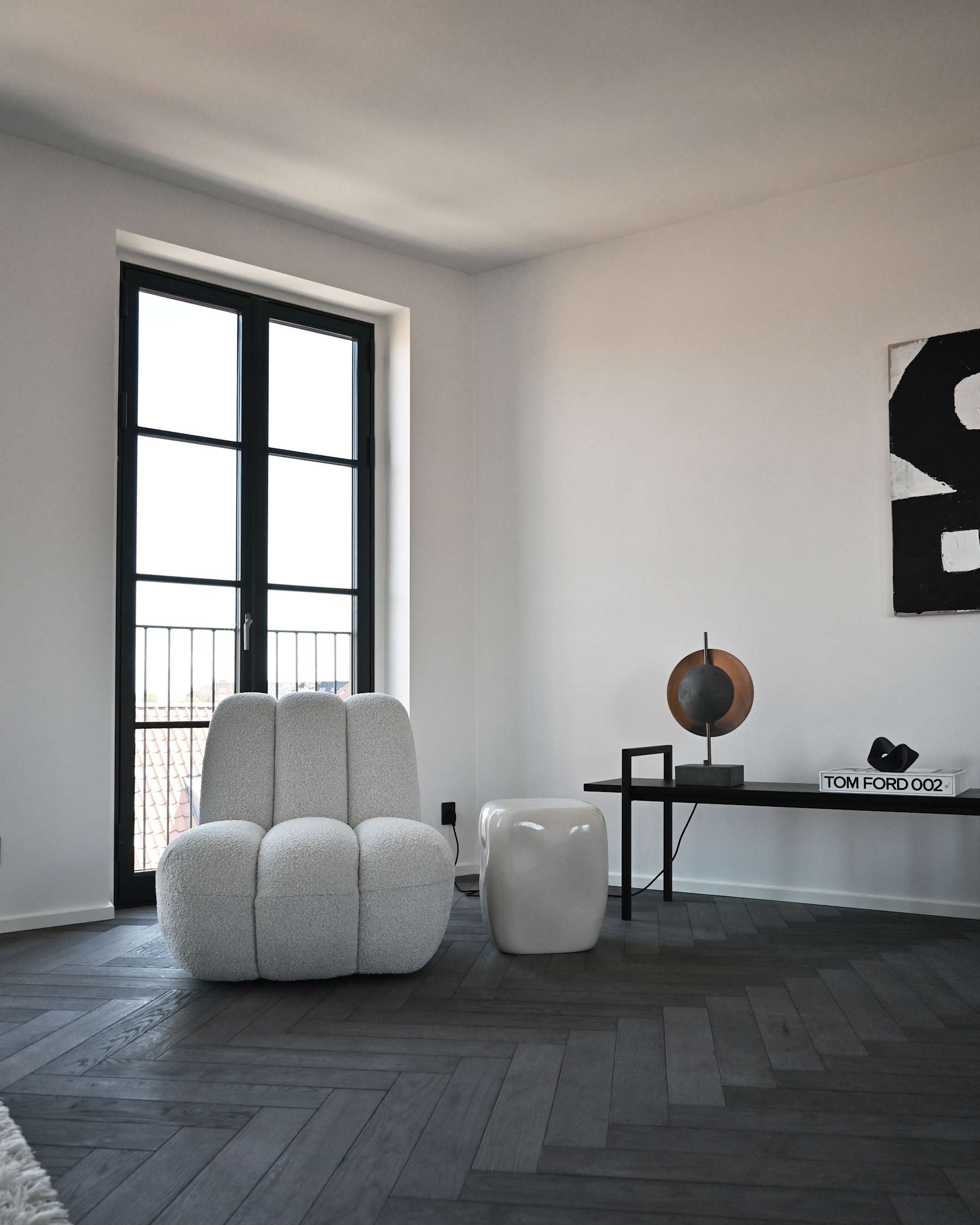 Κεραμικό Τραπεζάκι Καφέ Ishi Mini - Υψηλής Γυαλάδας Άσπρο Birch H40,5 x W30,5 x L30 cm101 COPENHAGEN