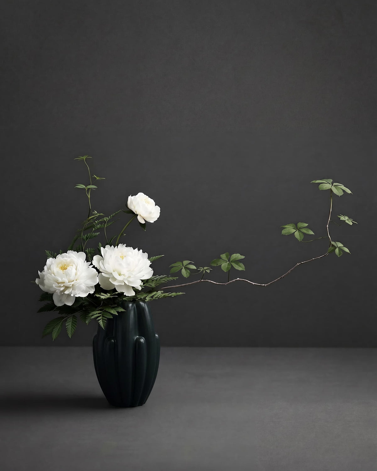 Βάζο Bloom Slim Mini - Κεραμικό Σκούρο Πράσινο H34 x W19 x L19,5 cm 101 COPENHAGEN 
