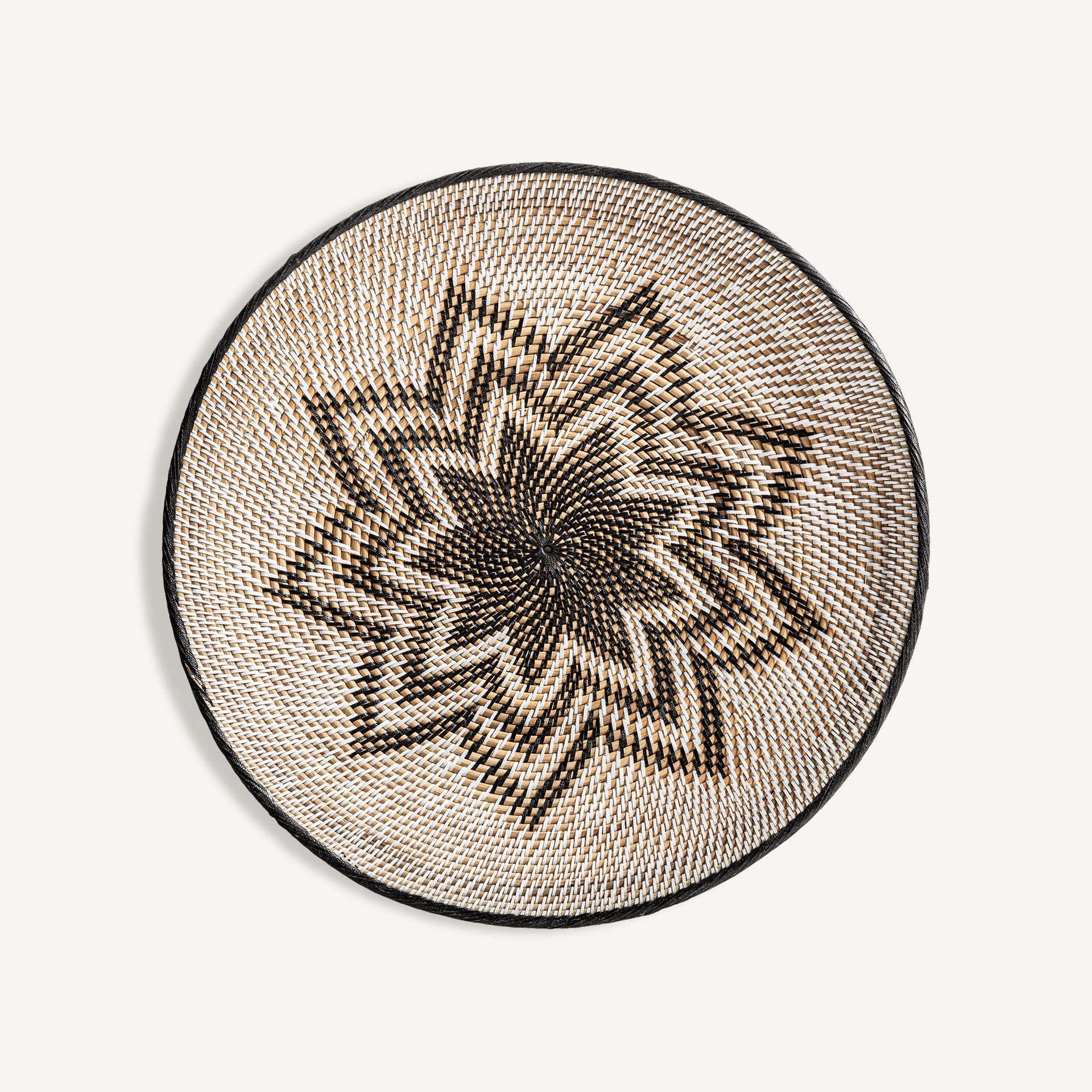 VICAL Πιάτο Διακοσμητικό Πιάτο Ρηχό - Μπεζ Rattan 70 x 70 x 6 cm VICAL