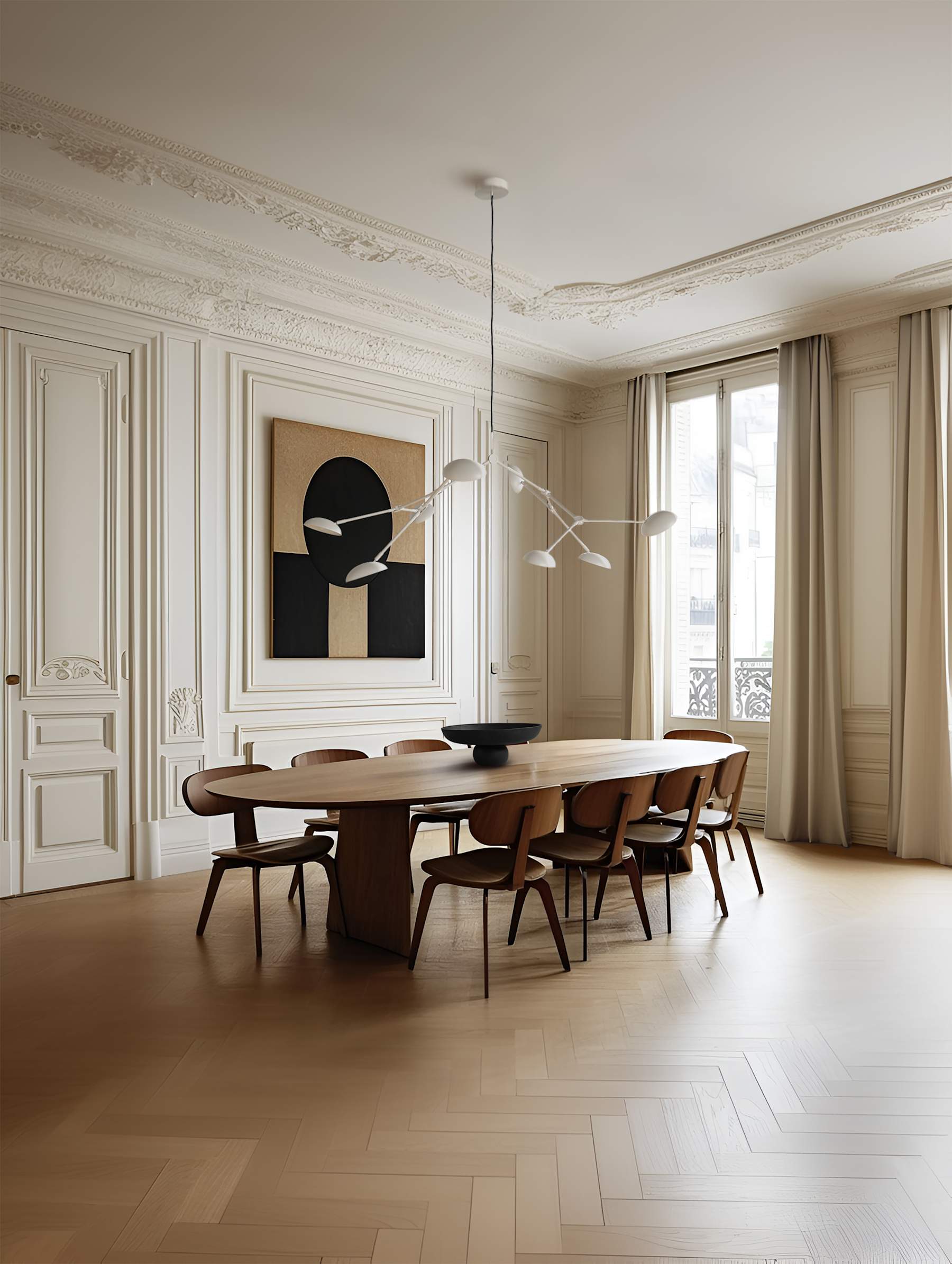 Φωτιστικό Οροφής Drop - Λευκό Ατσάλι (5m) H73 x W121 x L154 cm 101 COPENHAGEN