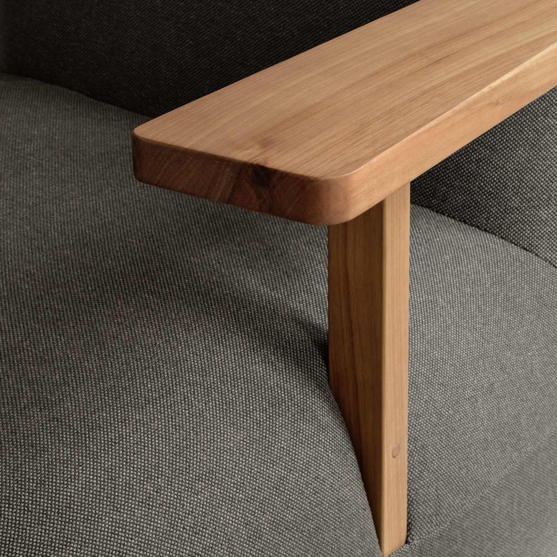 Πολυθρόνα Toe Armrest - Ύφασμα Sunproof Olefin Γκρι H79 x W94 x L96 cm 101 COPENHAGEN
