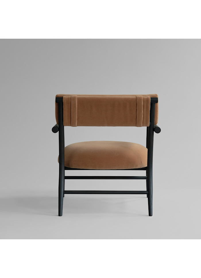 me Σκουρο Καφε - Μαύρο Ξύλο Oak - Velvet Μπεζ Desert  H73,5 x W69 x L71 cm 101 COPENHAGEN