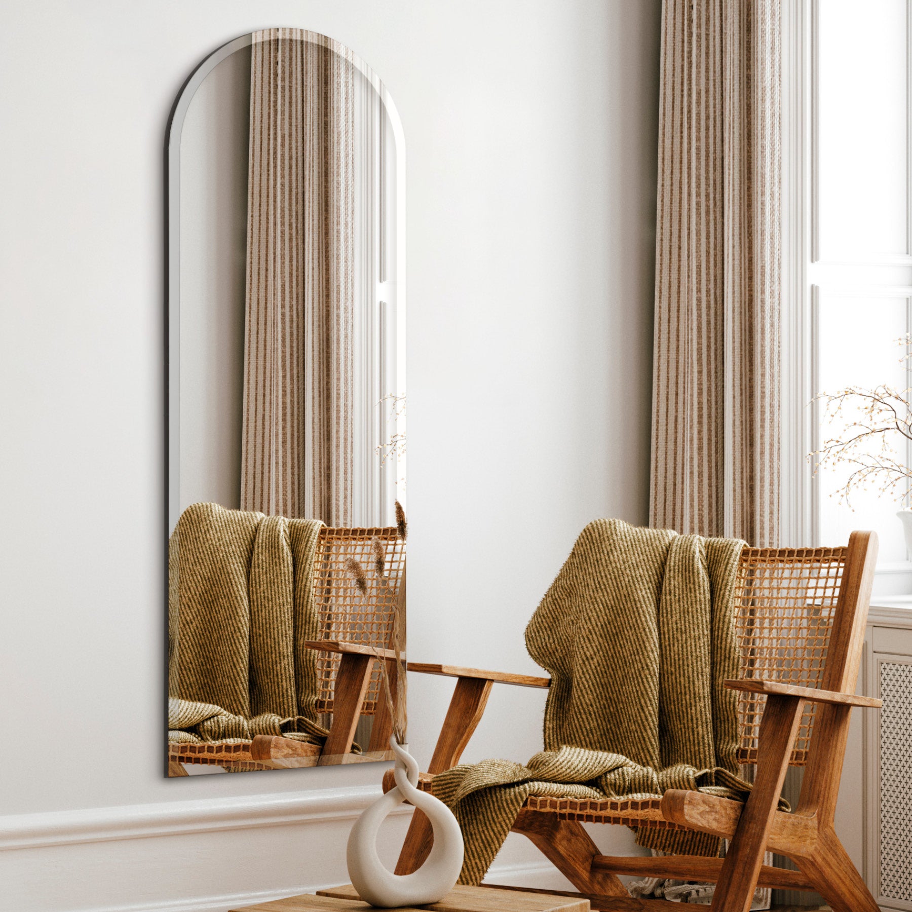 Καθρέφτης Τοίχου Arch - Διάφανος W55 x H155 cm INCADO 