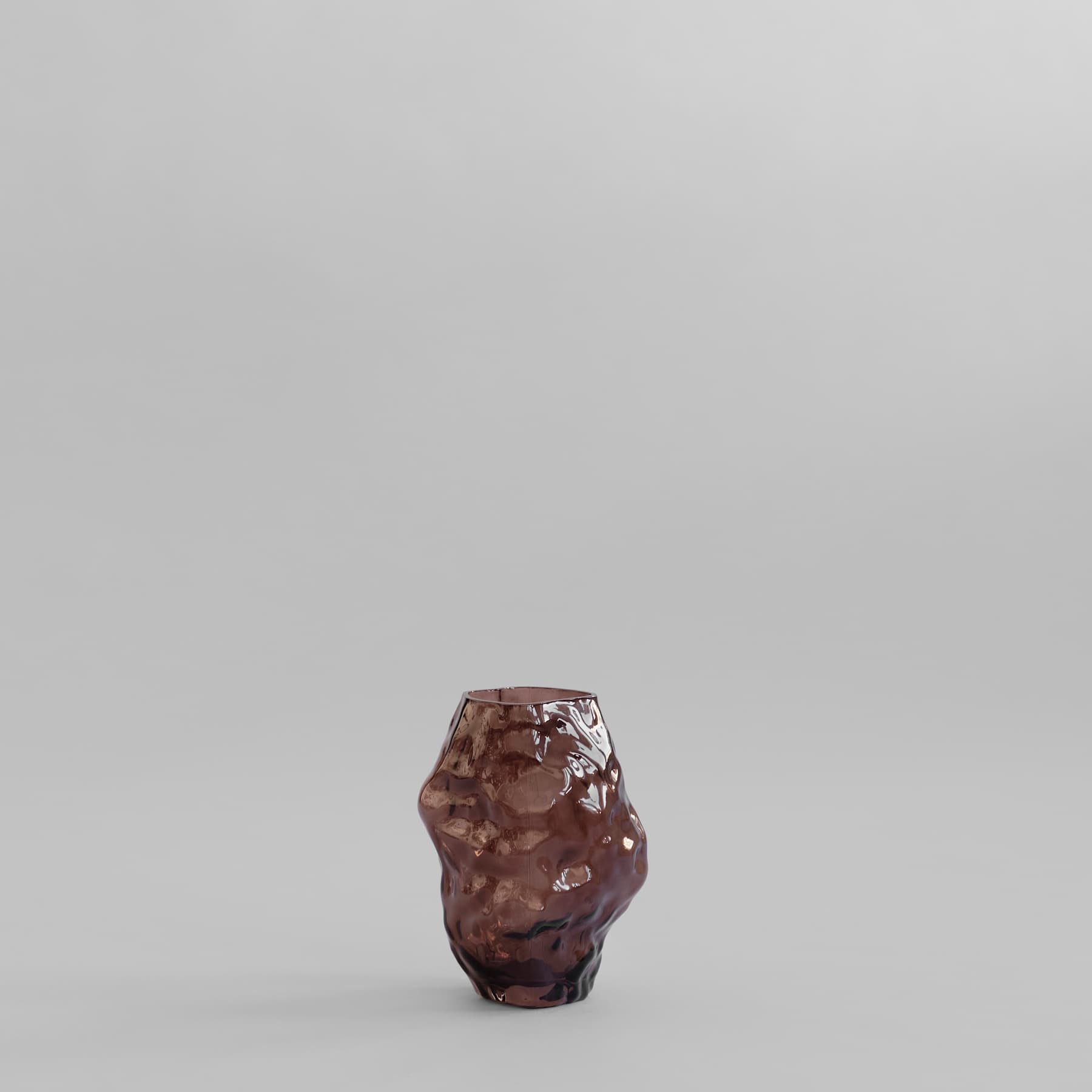 101 COPENHAGEN ΒΑΖΟ Βάζο Katachi Mini / Γυάλινο / Smoked Forest L15 / W13.5 / H22.5 CM 101 COPENHAGEN