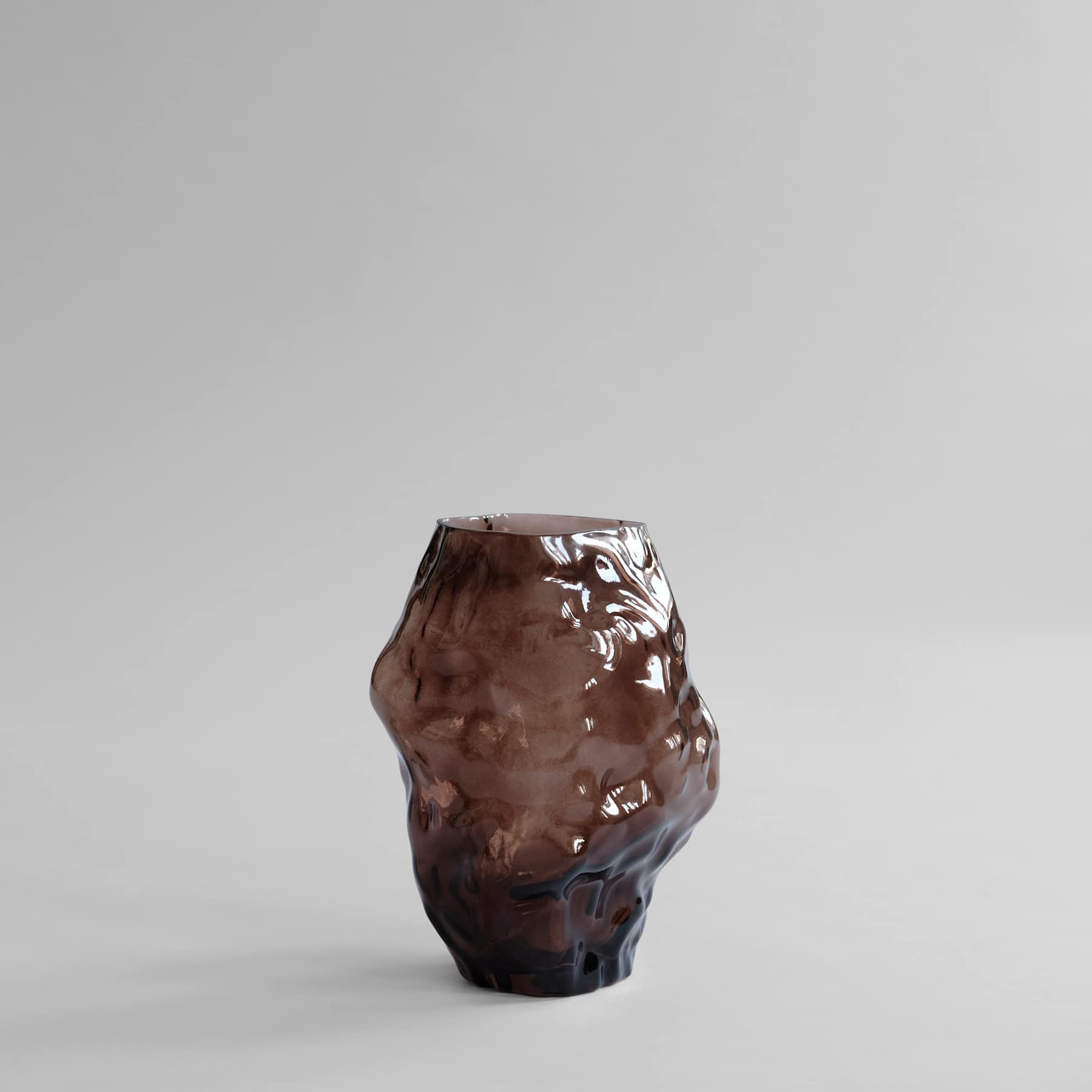 101 COPENHAGEN ΒΑΖΟ Βάζο Katachi Medio / Γυάλινο / Smoked Forest L23.6 / W23.6 / H35 101 COPENHAGEN