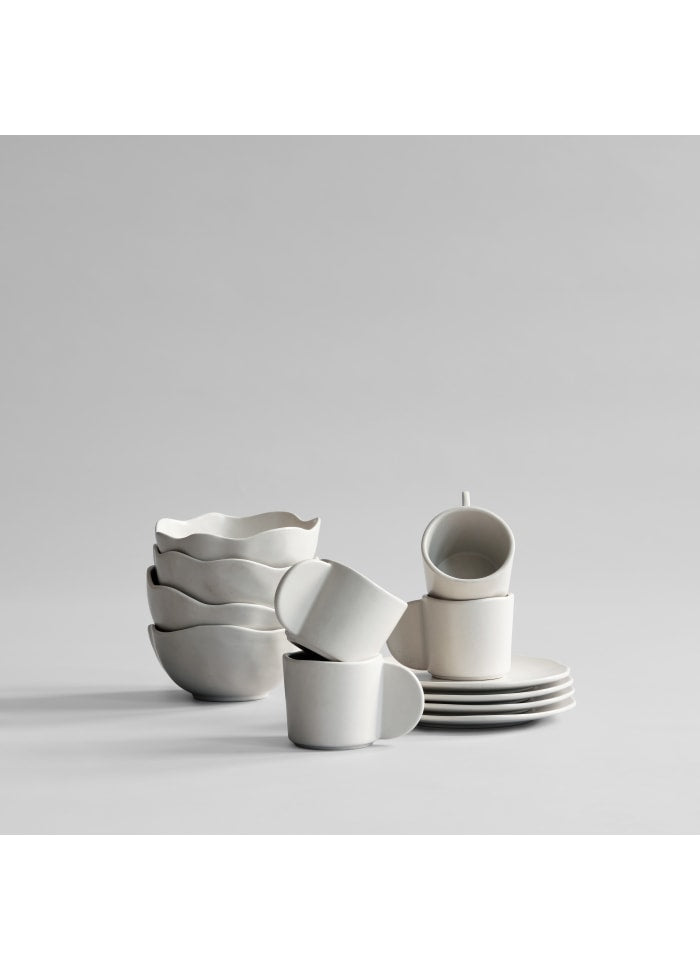 Σετ Πρωινού Native for 4, 12 Τεμάχια, Κεραμικά, Off White Birch, 101 COPENHAGEN