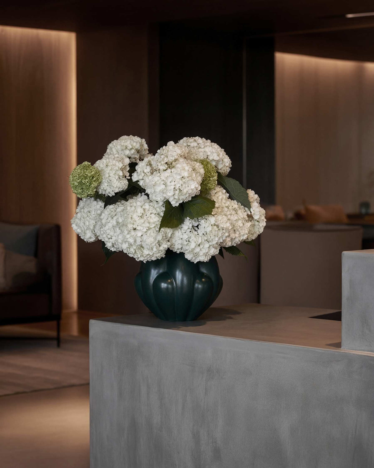 Βάζο Bloom Mini - Κεραμικό Σκούρο Πράσινο H27 x W35 x L35 cm 101 COPENHAGEN