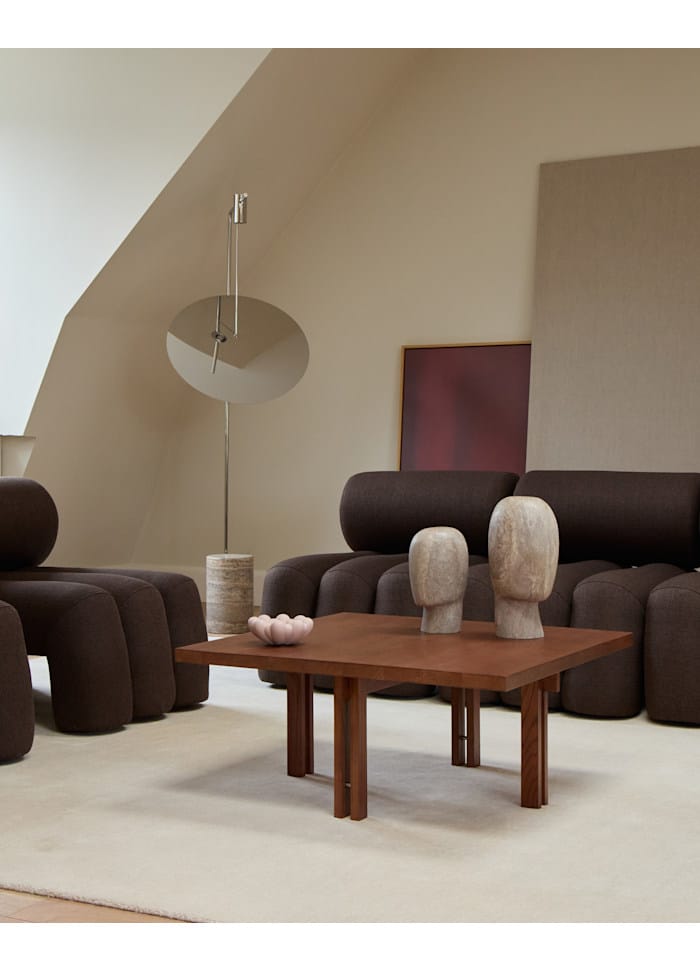 Τραπέζι Plinth Coffee Table, 80x80cm - Classic Brown Oak 101 COPENHAGEN