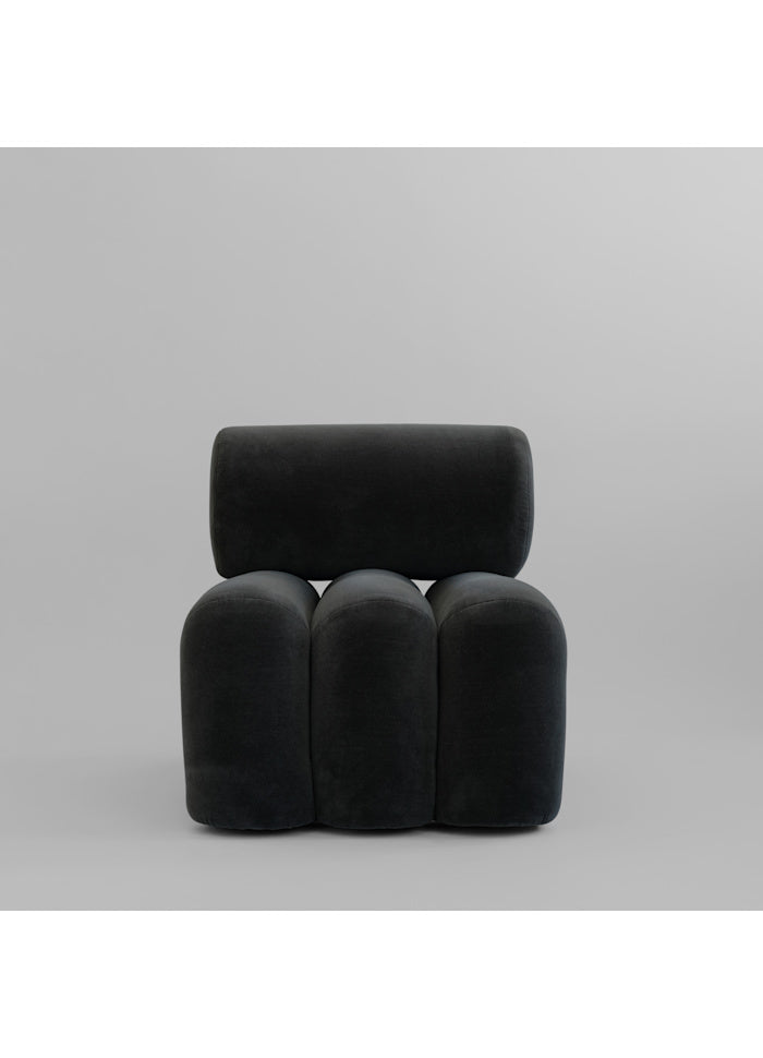 Καρέκλα Σαλονιού Foku - Peat Velvet Γκρι H70 x W65 x L92 cm 101 COPENHAGEN