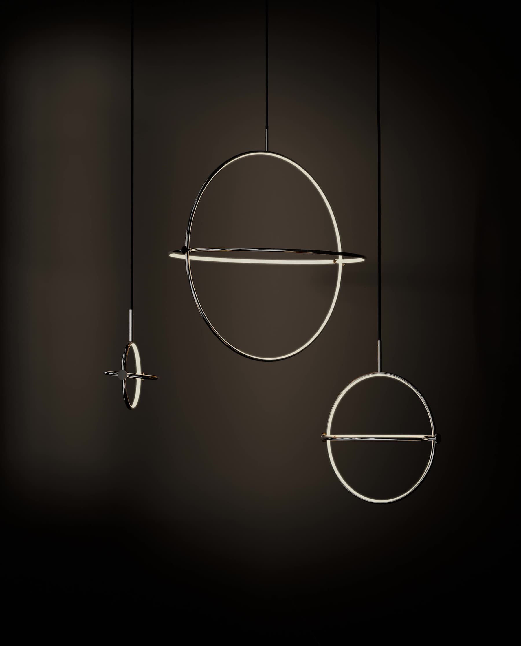 Φωτιστικό Οροφής Maru Pendant - Ø60 Ασημί L65 x W57.5 x H71.5 cm 101 COPENHAGEN