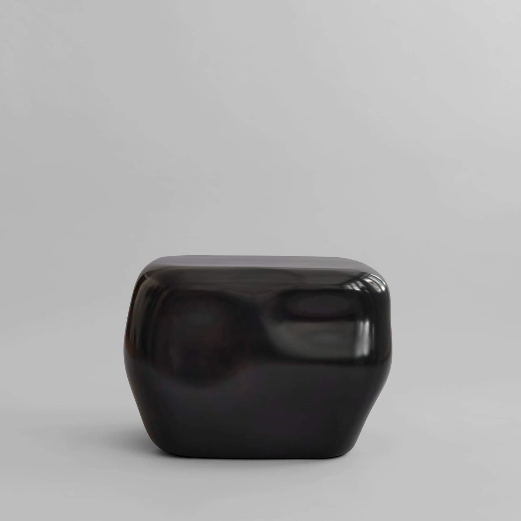 Κεραμικό Τραπεζάκι Καφέ Ishi Medio - Υψηλής Γυαλάδας Μαύρο H40,5 x W55 x L55 cm 101 COPENHAGEN