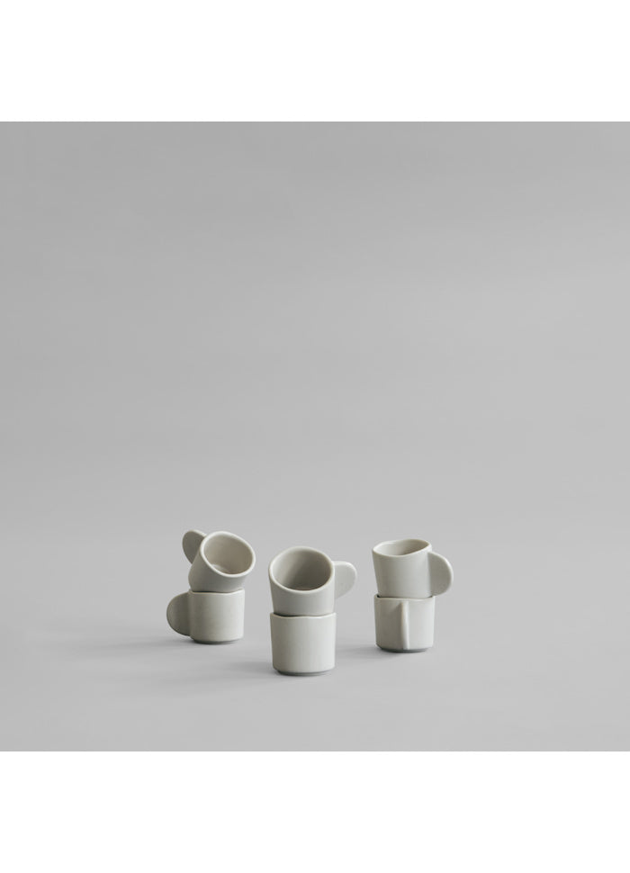 101 COPENHAGEN Sushi set Φλυτζάνια Native Espresso Set of 6 Άσπρο Birch Κεραμικό H5,5 cm x W8,5 cm 101 COPENHAGEN
