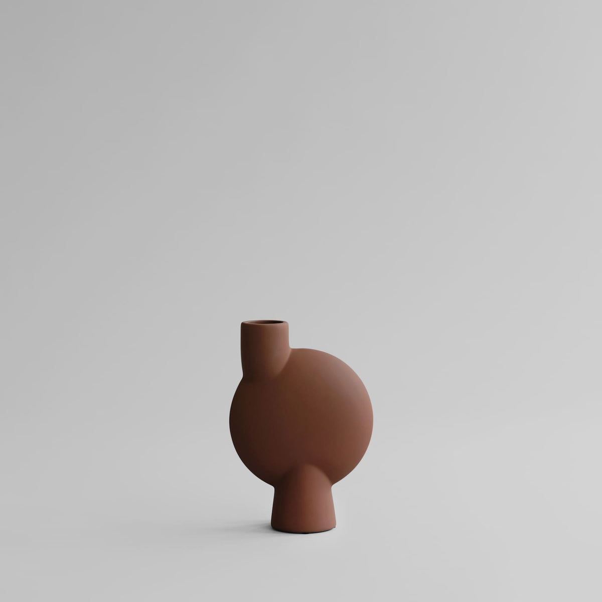 Βάζο Sphere Bubl Medio - Κεραμικό Almond H26 x W8 x L18 cm 101 COPENHAGEN
