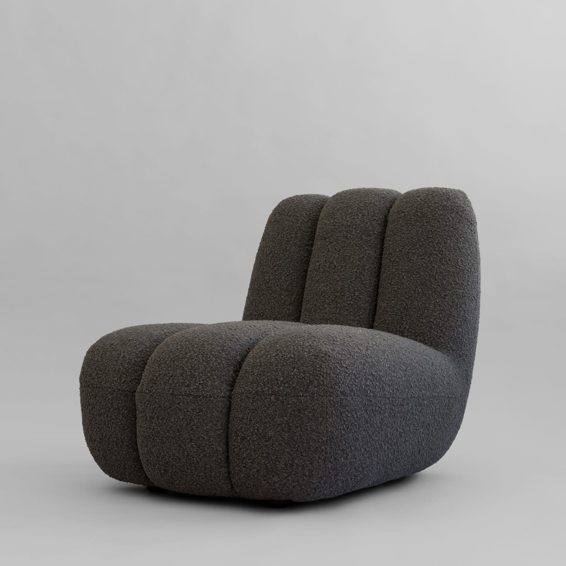 101 COPENHAGEN Πολυθρόνα Πολυθρόνα Toe Chair (A2635) Μπουκλέ Ύφασμα Σκούρο Taupe  L70xW80xH72 cm 101 COPENHAGEN