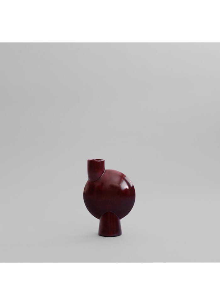 Βάζο Sphere Vase Bubl, Medio Maroon Κεραμικό H26 cm x W8 cm x L18 cm 101 COPENHAGEN