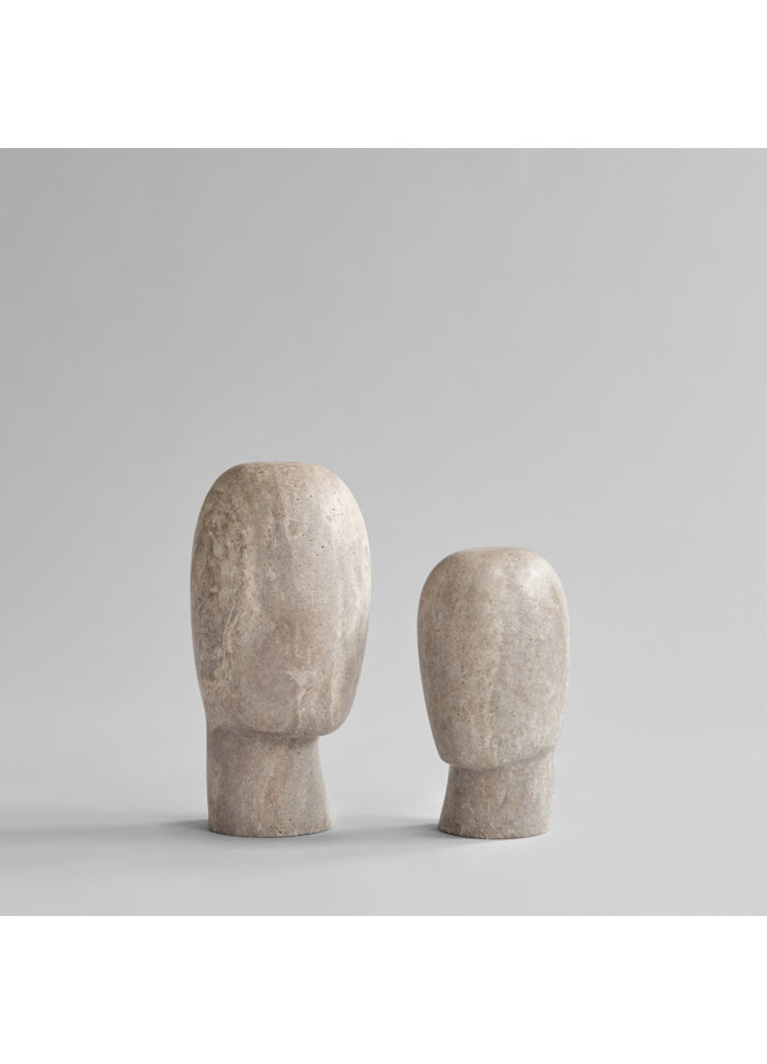 culpture, Medio - Silver Travertine H33 x L16 x W18 cm 101 COPENHAGEN