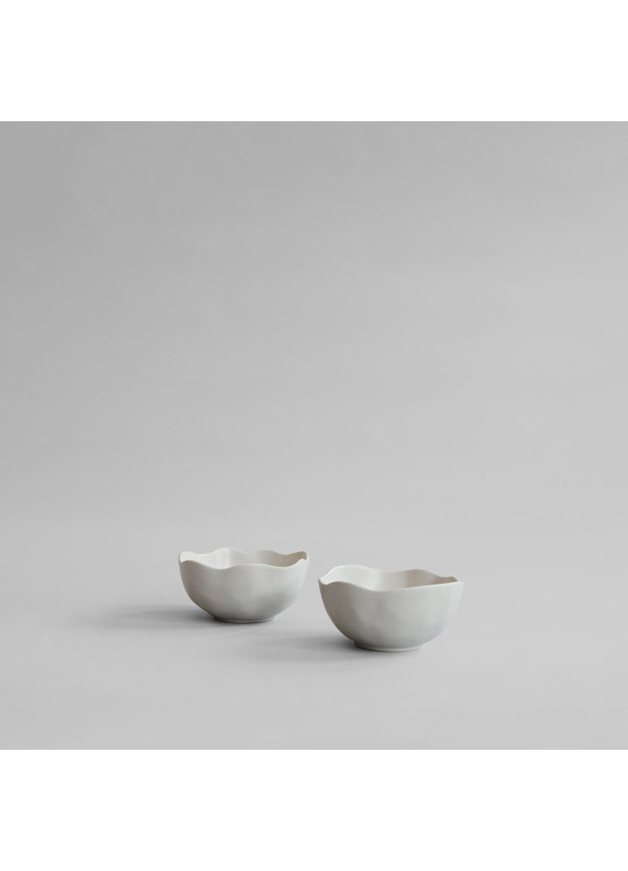 Μπολ Σερβιρίσματος Native Petit Set of Two Κεραμικό Άσπρο Birch H4,5 cm x W10,5 cm x L10,5cm 101 COPENHAGEN