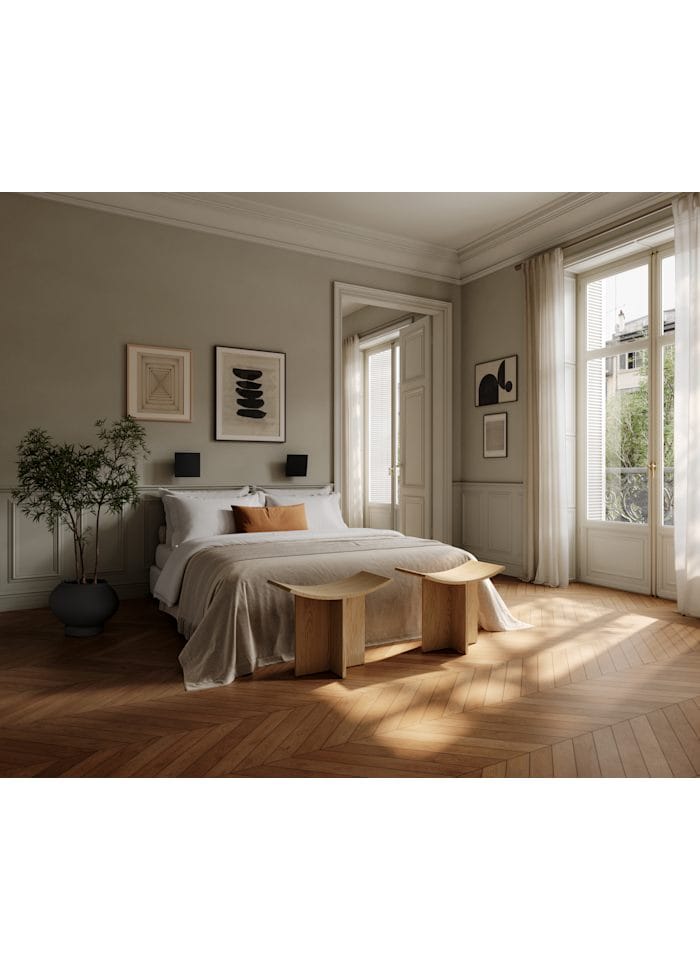 Σκαμπό Brutus - Φυσική Δρυς H60 x W30 x L54 cm 101 COPENHAGEN