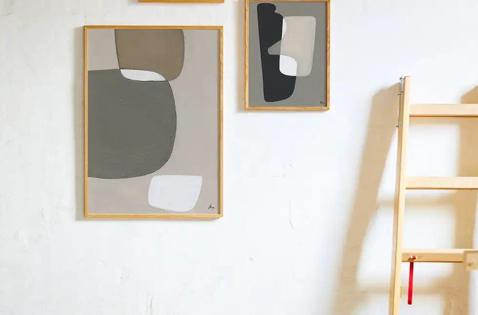 PAPER COLLECTIVE Poster Πόστερ, Softness, 50x70, Μπεζ/Μαύρο, Sustainable Paper, PAPER COLLECTIVE