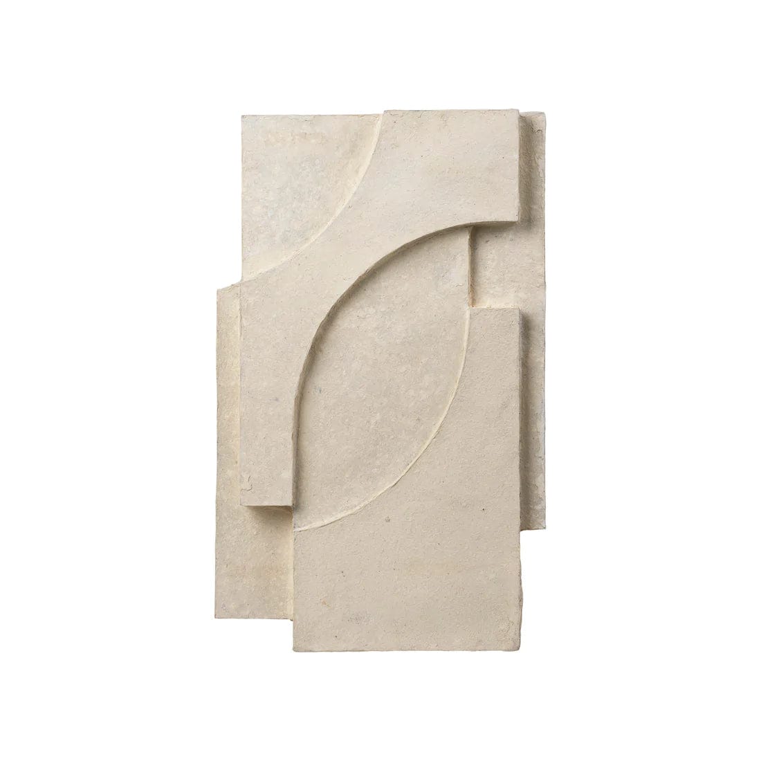 KRISTINA DAM studio Γλυπτό Γλυπτό τοίχου, Serif Relief, W42XL68XH8CM, Εκρού, Πεπιεσμένο χαρτί, KRISTINA DAM studio