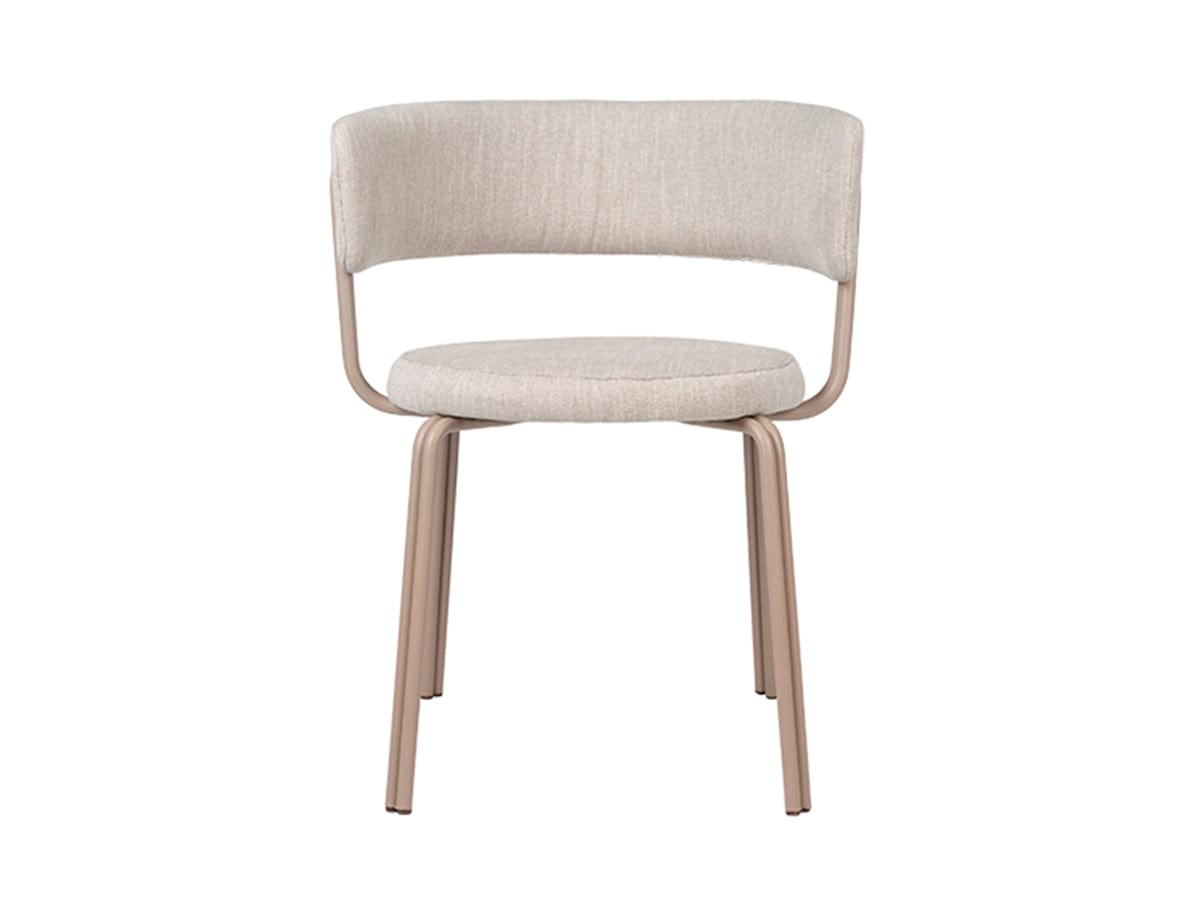 Broste Copenhagen Καρέκλα Καρέκλα με Μπράτσα, 'ODA' Iron, Textile, Εκρού/Mπεζ σκελετός, 60X52X76CM, Broste Copenhagen