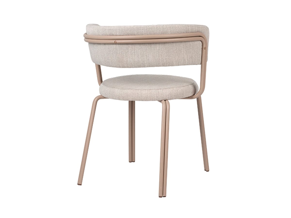 Broste Copenhagen Καρέκλα Καρέκλα με Μπράτσα, 'ODA' Iron, Textile, Εκρού/Mπεζ σκελετός, 60X52X76CM, Broste Copenhagen