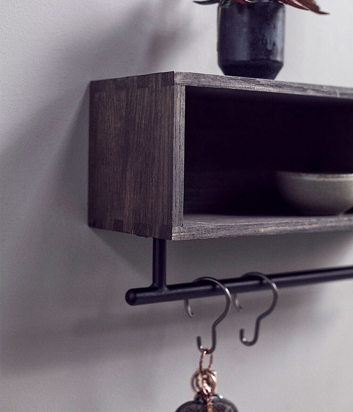 MUUBS Ραφιέρα Ραφιέρα Chelsea S Δρυς Σκούρο Χρώμα 45xH15 cm MUUBS