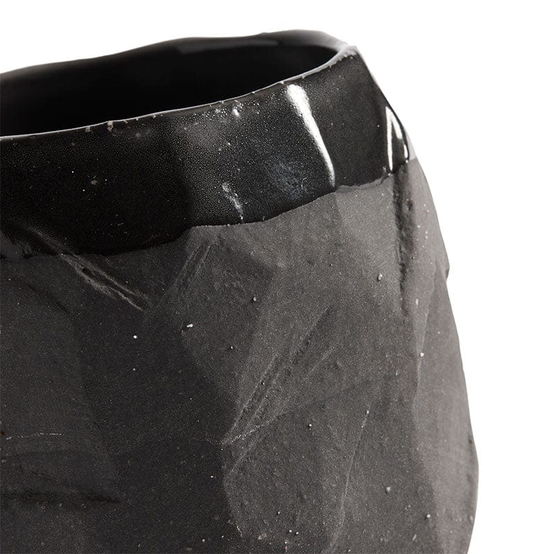 MUUBS Ποτήρι Ποτήρι σετ 2 τμχ Kuri Γκρι/Μαύρο Κεραμικό Ø8,5XH10 cm MUUBS