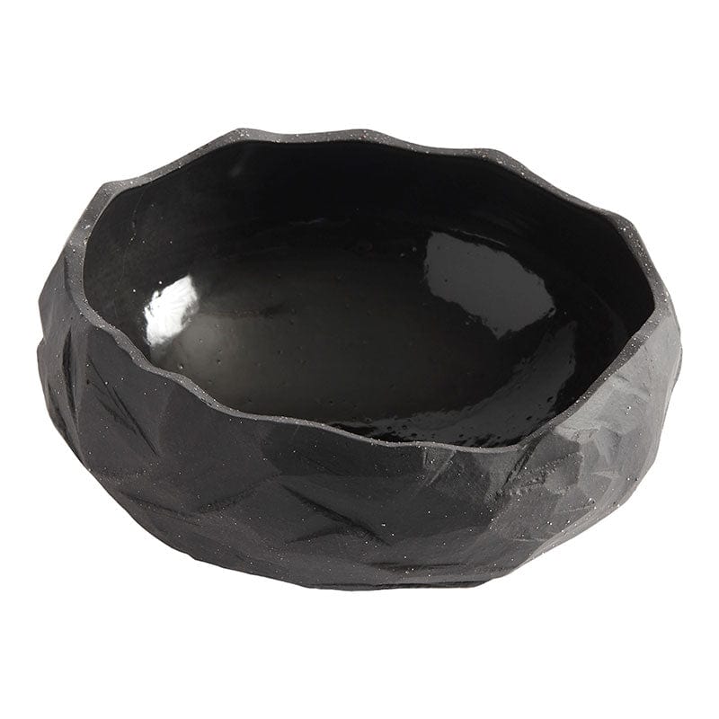 MUUBS Μπολ Kuri Κεραμικό Μπολ-Σαλατιέρα  Σκούρο Γκρι-Μαύρο, Ø25xH12 cm MUUBS