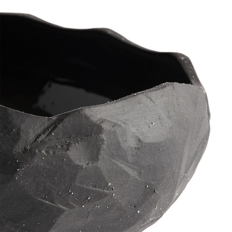 MUUBS Μπολ Kuri Κεραμικό Μπολ-Σαλατιέρα  Σκούρο Γκρι-Μαύρο, Ø25xH12 cm MUUBS