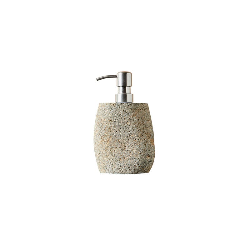 MUUBS Είδη Μπάνιου Dispenser για Σαπούνι Φυσική Πέτρα Γκρι/Μπεζ Ø11xH12 cm MUUBS