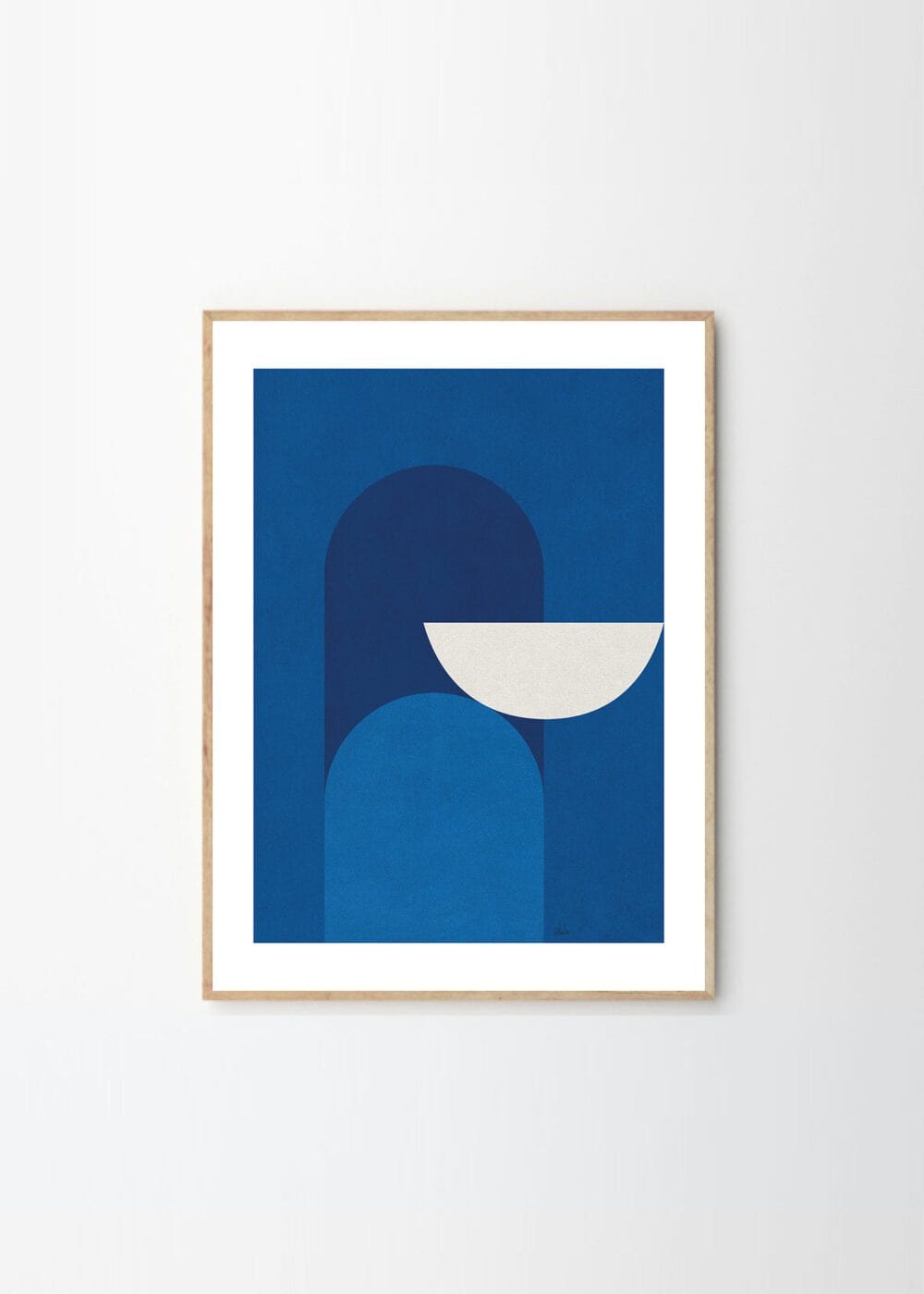 THE POSTER CLUB Poster Πόστερ, Alexandra Papadimouli, Abstract Blue (30x40cm), Μπλε, Sustainable Paper,THE POSTER CLUB