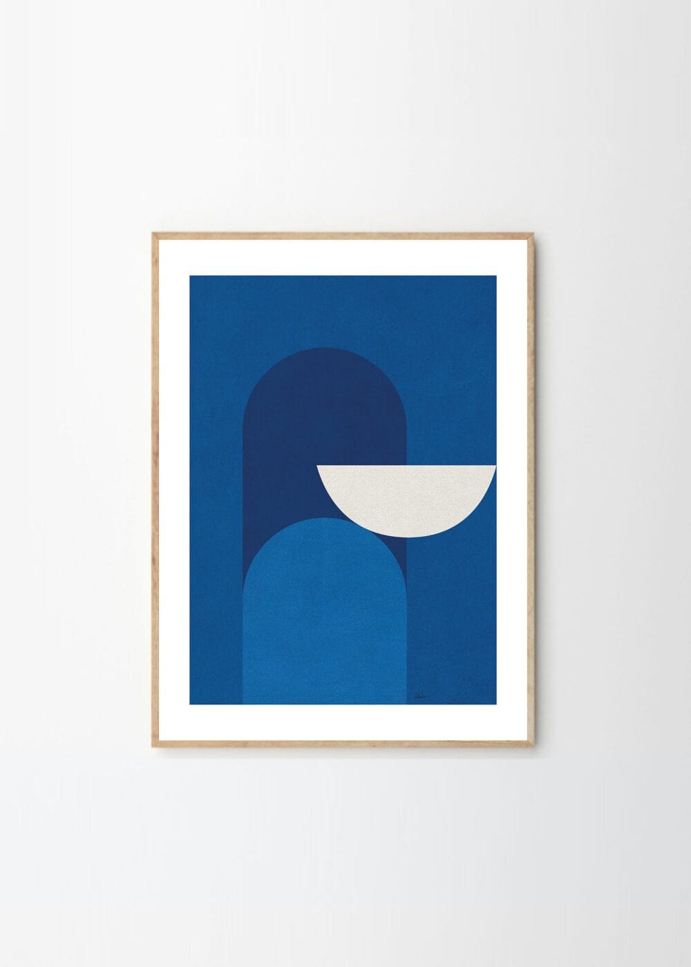THE POSTER CLUB Poster Πόστερ, Alexandra Papadimouli, Abstract Blue (50x70cm), Μπλε, Sustainable Paper,THE POSTER CLUB
