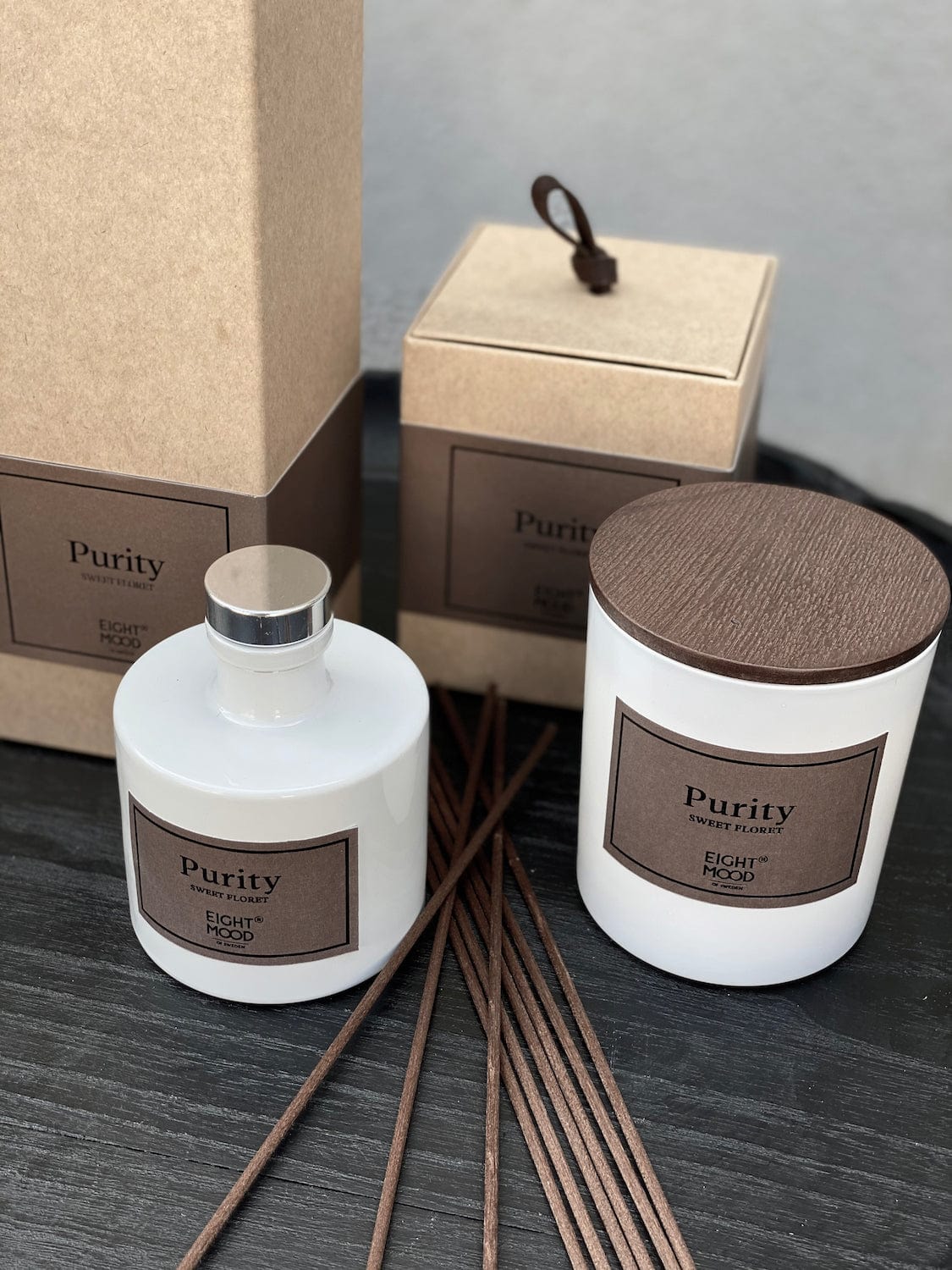 EIGHTMOOD Αρωματικά χώρου Diffuser Αρωματικό Χώρου Purity Sweet Floret  Άσπρο H27.5xW8.7xD8.7cm EIGHTMOOD