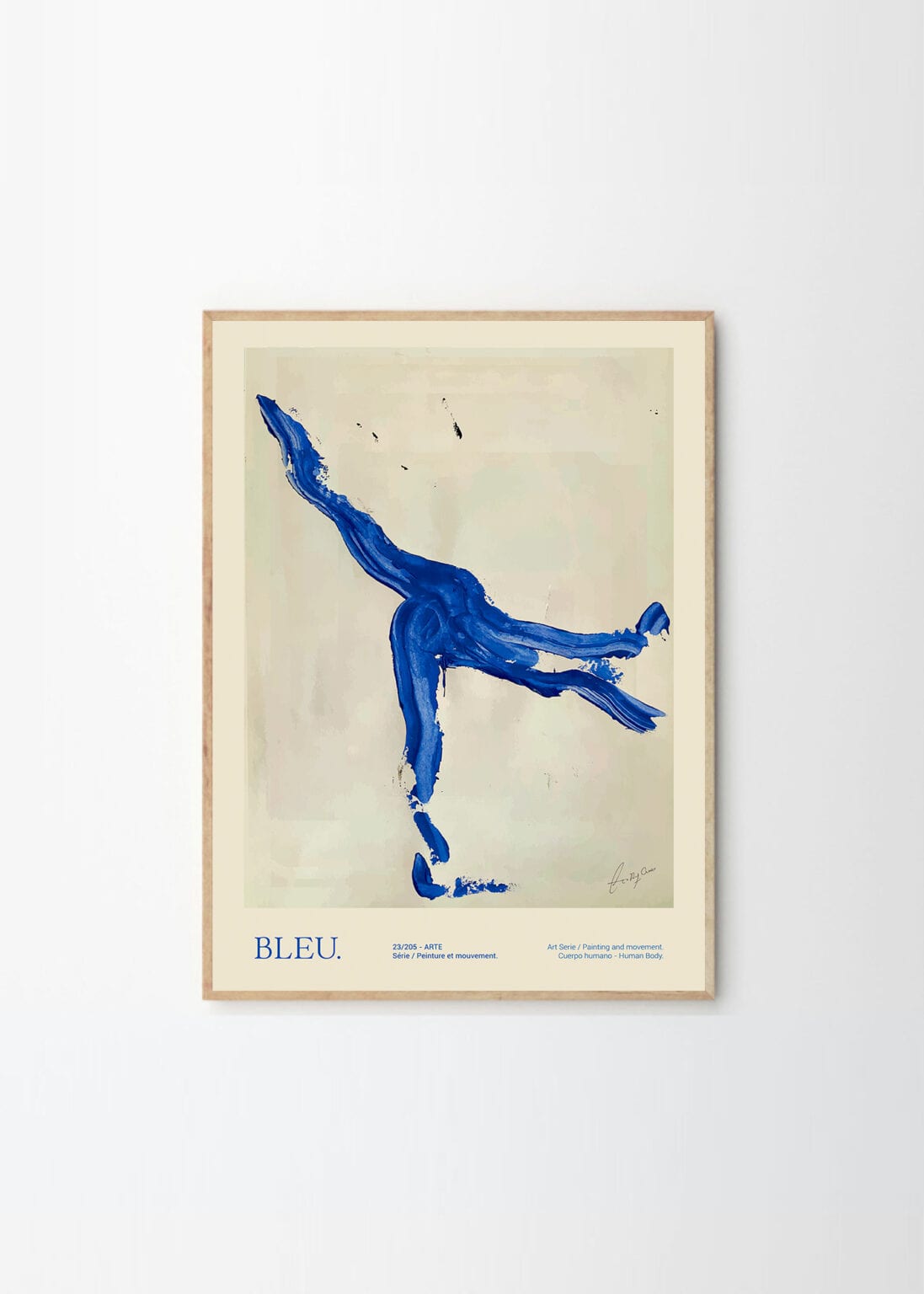 THE POSTER CLUB Poster Πόστερ, Bleu, Lucrecia Rey Caro, (50x70cm), Μπλε, Sustainable Paper,THE POSTER CLUB
