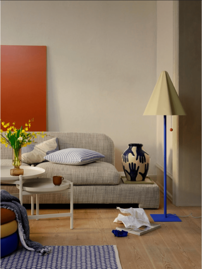 Broste Copenhagen Χαλί Boris Χαλί Βαμβακερό Μπλε, 70x140cm Broste Copenhagen